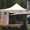 1204 Podium met tent 60cm hoog