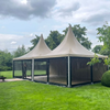 1238 Luxe pagodetent zandkleur 5 x 5 meter
