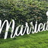 2015 Just Married letters wit klein