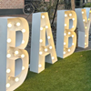 2035 BABY letters met verlichting ca.100cm hoog, 230v 2035 BABY letters met verlichting ca.100cm hoog, 230v
