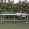 541 Spoelbak RVS met boiler incl. gas