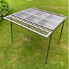 820 RVS Dubbel barbecue kolen