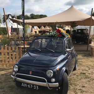 2001 Fiat 500, donkerblauw