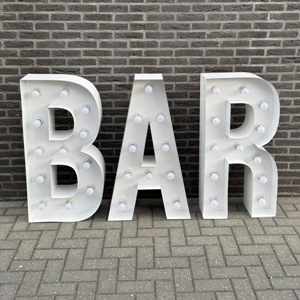 2030 BAR letters met verlichting ca.100cm hoog, 230V
