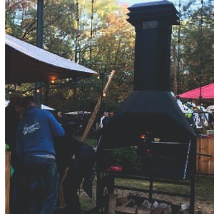 805 Braai hout gestookt