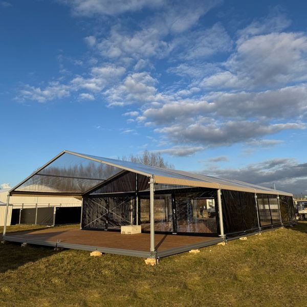 1230 Luxe VH Tent 10 x 20 meter zandkleur / zwart