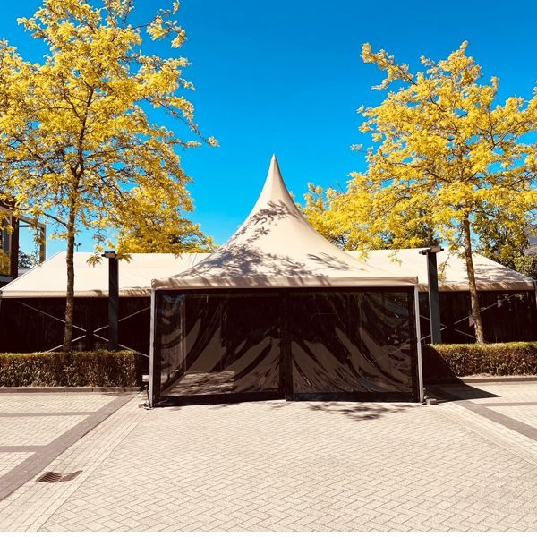 1230 Luxe VH Tent 10 x 20 meter zandkleur / zwart