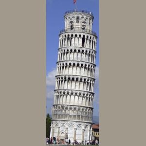 1875 Decordoek Toren van Pisa