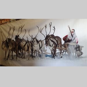 1883 Decordoek Kerstman en de rendieren