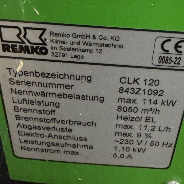 1912 Kachel indirect gestookt 114 Kw Remko 230v/1100watt 1912 Kachel indirect gestookt 114 Kw Remko 230v/1100watt