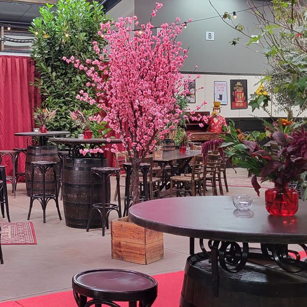 1714 Bloesemboom pink kunst 240cm