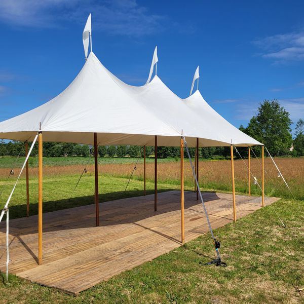 1650 Sailclothtent 6 x 12 meter incl. vlondervloer